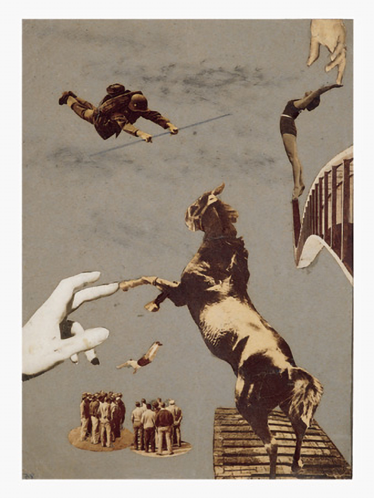 s/t 1937. Fotomontaje. Collage sobre papel estraza 37’3x 26’6 cm. Diputación Foral de Guipúzcoa