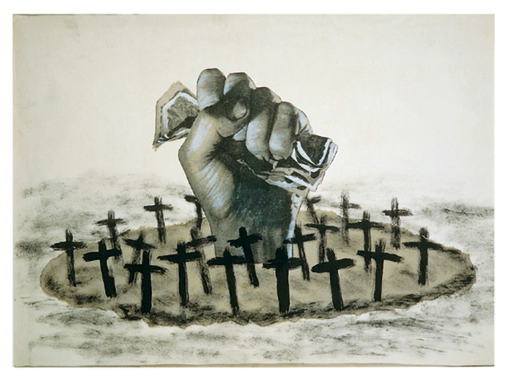 s/t hacia 1934. Fotomontaje. Collage’ tinta y lápiz blanco 23’5x32 cm ***