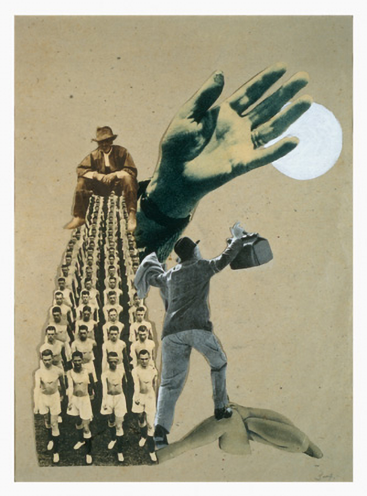 s/t 1934. Fotomontaje. Collage sobre papel de estraza 30’2x23’8 cm ***